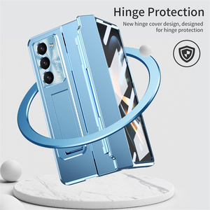 Pour <span class=keywords><strong>Samsung</strong></span> Z Fold 6 <span class=keywords><strong>coque</strong></span> <span class=keywords><strong>de</strong></span> <span class=keywords><strong>téléphone</strong></span> 2024 360 Protection complète <span class=keywords><strong>avant</strong></span> verre trempé charnières <span class=keywords><strong>de</strong></span> nivellement couverture pli 5 4 3 avec Film d'objectif - Product Image 4