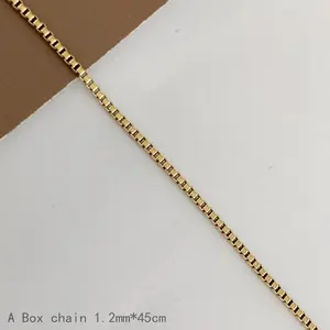 Chaîne cubaine en acier inoxydable de haute qualité Bijouterie 18 carats Chaîne à maillons cubains plaqué or 18 carats Chaîne Figaro pour homme et femme Collier