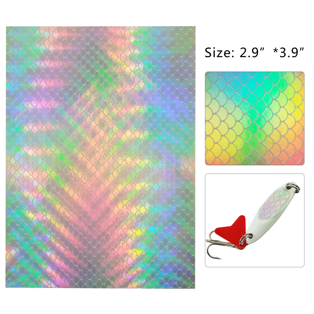 bright reflectivetape for fish lures 20PCS Tape Reflective Fish Scales