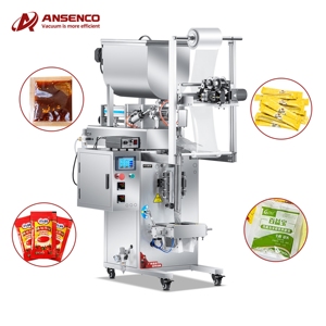 Machine de remplissage et d'emballage automatique multifonctionnelle pour sachets de pâte alimentaire, emballage plastique - Product Image 1