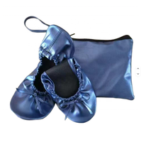 Chaussures pliables avec lien pour cheveux, cadeau de mariage, ballerines pliables