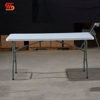 Table ronde pliante en plastique HDPE lisse de 72 pouces pour événements et fêtes, idéale pour les banquets de mariage et la restauration en gros