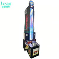 Machine de jeu d'arcade d'intérieur de 3,2 mètres, modèle King of Hammers, à monnayeur, pour le jeu de frappe de boxe