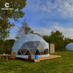 Outdoor Camping quarto duplo casa clara Hotel festa Dome tenda para alugar