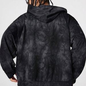 Nouveau Hoodie Hiver 2025 Tendance Streetwear Rétro Délavé Effet Usé Oversize 100% Coton Imprimé Numérique Personnalisé Épaules Tombantes - Product Image 2