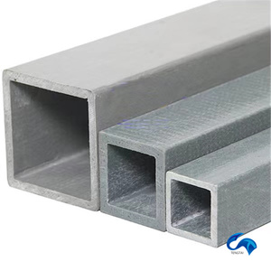 GRP sợi thủy tinh pultrusion sản phẩm hồ sơ vuông sợi thủy tinh <span class=keywords><strong>FRP</strong></span> Ống Vuông - Product Image 1