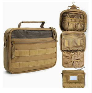 DFWB03 Outdoor duty <b>men</b> travel portable <b>toilet</b> wash <b>bags</b> OEM ODM with your marks logo Black khaki green - Product Image 4