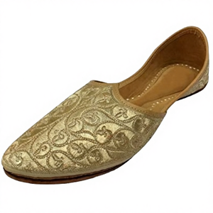 Premium Quality Pakistan <b>Men</b> Summer Wedding Fancy <b>Khussa</b> Crystal Decoration Genuine Leather Lightweight Breathable Punjabi Jutti - Product Image 3