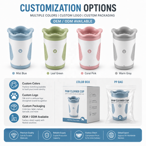 Vaso Limpiador de Patas para Perros con Cepillo de Silicona Extraíble, Protector Antisalpicaduras, Tallas S, M, L, Lavador de Patas para Mascotas, Herramienta de Aseo Personalizada OEM - Product Image 5