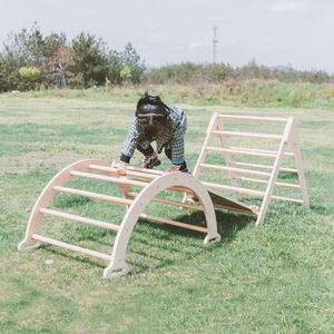 Set 3 in 1 triangolo rampicante pieghevole in grado + arco + rampa giocattoli montessori - Product Image 4