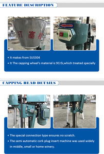 Corker de bouteille de vin de liqueur de Champagne de <span class=keywords><strong>cidre</strong></span> mousseux semi-automatique et grillagé pour la machine de pressage de bouchage d'hydromel - Product Image 5