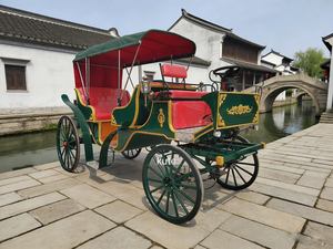 Calèche électrique sans chevaux de haute qualité, prix d'usine, vente en gros, calèche royale de princesse pour la visite touristique - Product Image 1