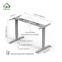 Cadre de bureau d'ordinateur intelligent réglable en hauteur pour meubles de maison Ergonomique à double moteur réglable en hauteur
