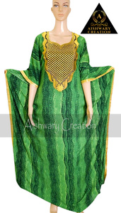 Elegant Women's Oversized Printed <b>Kaftan</b> Dress – Summer Loose Fit Long Pullover with Doll Sleeves and <b>Plus</b> <b>Size</b> Friendly Design - Product Image 2