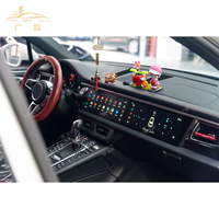 Autoradio Android 13 sans fil à double écran tactile de 12,3 pouces, Apple Carplay, écran partagé, mise à niveau GPS pour Macan 2014-2016