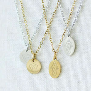 Collier Christus en acier inoxydable plaqué or 18 carats, <span class=keywords><strong>Jésus</strong></span>-Christ, bijoux <span class=keywords><strong>de</strong></span> foi religieuse, cadeau chrétien, baptême, bénédiction, CTR LDS - Product Image 1