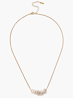 Collier de perles d'eau douce imperméable d'été, pendentif en perle, chaîne épaisse minimaliste en or, hypoallergénique, collier de perles pour femmes