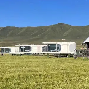 Cápsula presta de luxo para casa de celular, pequena casa de férias, contêiner de acampamento, venda