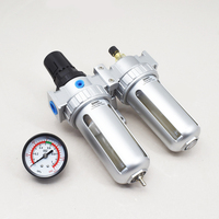 SFC série G1/4 G3/8 G1/2 régulateur de pression de filtre à eau SFC200 SFC300 SFC400 Kit de régulateur d'air avec filtre