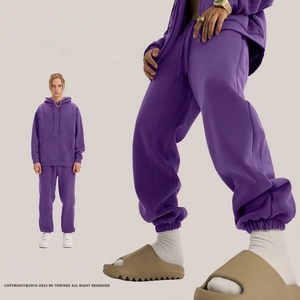 Pantalones Deportivos de Alta Calidad Personalizados OEM con Forro Polar para Hombre, Pantalones de Chándal de Hip Hop para Otoño e Invierno, Pantalones Deportivos Vintage con Puños, Venta al Por Mayor - Product Image 1