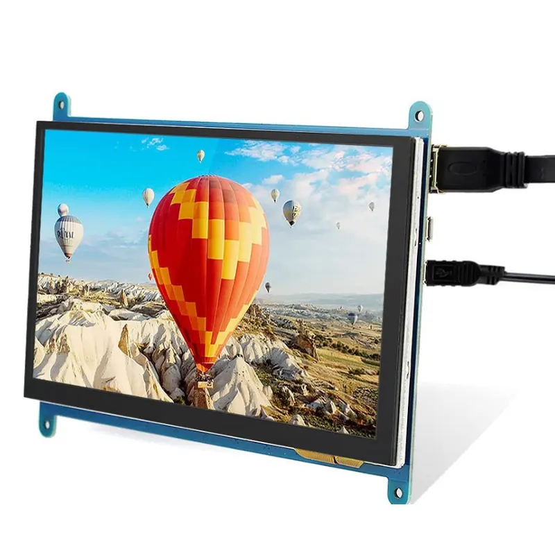7 inch LCD Display IPS Capacitive Touch Screen 1024x600 with HD-MI Board for Raspberry Pi