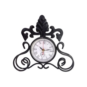 Reloj de Pared Analógico de Cuarzo de PVC Tradicional, Ovalado, con Números Romanos y Pantalla de Temperatura, Decoración para Colgar en la Sala de Estar - Product Image 2