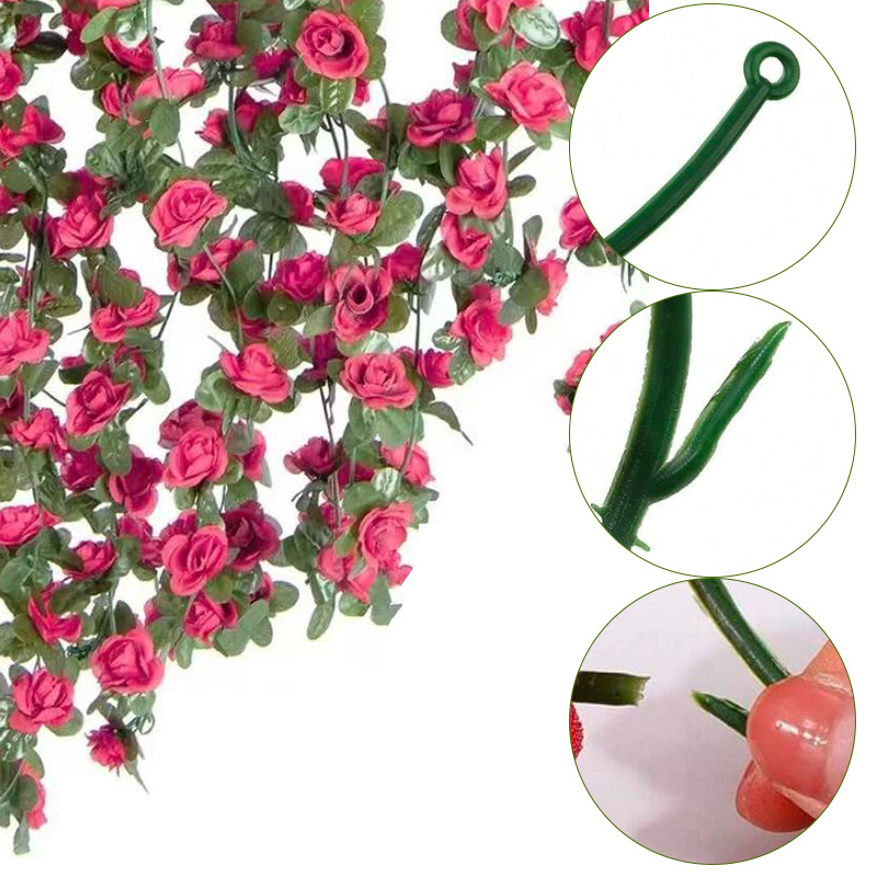Rose vines - magenta [2.5 meters]