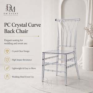 Silla Chiavari con Respaldo de Policarbonato Transparente, Ligera y Resistente para Bodas y Eventos - Product Image 1