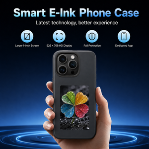 Coque de téléphone à écran E-Ink pour <span class=keywords><strong>iPhone</strong></span> 17 16 15 14 Pro Max, personnalisable DIY, <span class=keywords><strong>4</strong></span> couleurs, NFC, affichage intelligent des images, protection, vente en gros - Product Image 6