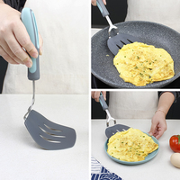 Spatule carrée multi-usage en Nylon, cuisine de Restaurant, à domicile, Barbecue poisson, tourne-fente