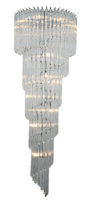 Lampes suspendues en verre triangulaires vertes de haute qualité, modernes, créatives, luxueuses, design, pour restaurant, villa, salon