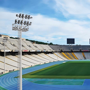 Poste de mástil alto personalizado para estadio de fútbol, aeropuerto, puerto marítimo, exterior, 15M, 20m, 25m, 30m, <span class=keywords><strong>35m</strong></span>, 40m, iluminación de mástil alto - Product Image 1