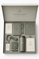 Coffret Cadeau de Néoprénommination Hybride Personnalisé - Kit de Bienvenue Personnalisé pour les Employés Télétravailleurs et de Bureau