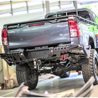 Open N Pick Up Part Pare-chocs arrière en acier pour Hilux 2021 + Accessoires de barre de pare-chocs pour Hilux Revo Rocco 2021 +