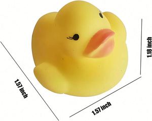 10Pcs Multi-Color Rubber Preschool <b>Bath</b> Toys Floating Squeaky Duckies Gift for Kids Baby Showers Classroom Incentives - Product Image 5
