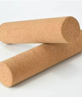 Rouleau de massage personnalisé en liège pour yoga, bâton de massage personnalisable avec balle