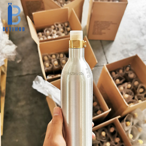 Tanque de CO2 de Aluminio AA6061 de Alta Presión de 0.6L, Aprobado por DOT-3AL, con Válvula CGA320 para Máquinas de <span class=keywords><strong>Soda</strong></span>, Mercado Norteamericano - Product Image 2