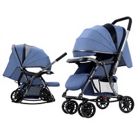 Poussette bébé haute position, convertible assis-debout, multifonctionnelle, pliage à une touche, légère, transformable en chaise à bascule