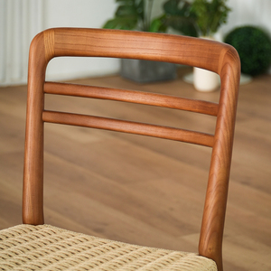 Fabricants de meubles vendent de nombreux fauteuils de <span class=keywords><strong>salle</strong></span> <span class=keywords><strong>à</strong></span> <span class=keywords><strong>manger</strong></span> de style crème simple avec dossier en <span class=keywords><strong>rotin</strong></span> tressé, chaises de café, chaises d'hôtel - Product Image 5