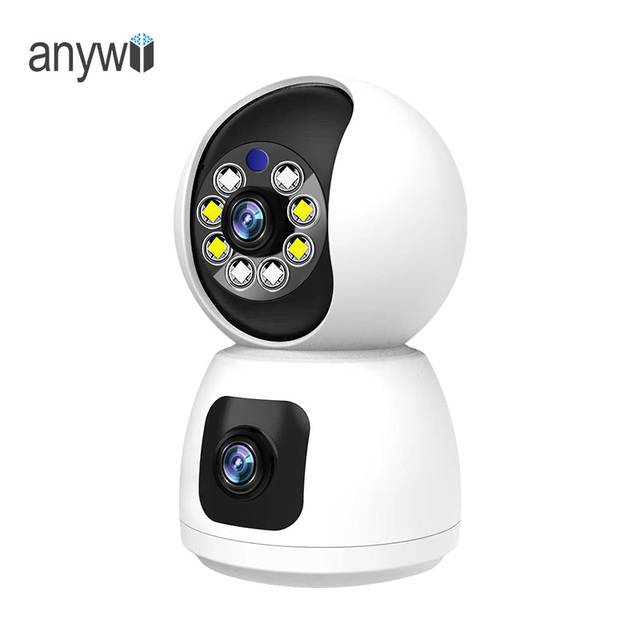 Indoor Dome Camera Built-in Mic Smart IP Camera 1080p HD Security 2.4GHz WiFi 325 View Night Vision Cloud Storage IP65