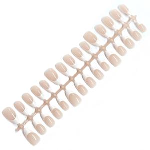 S/<span class=keywords><strong>M</strong></span>/<span class=keywords><strong>M</strong></span> 30 Stuks Franse Nagel Tips Full-Cover Medium Vorm Naakt Basiskleur Kunstnagels Tips Druk Op Nagels Leverancier - Product Image 6