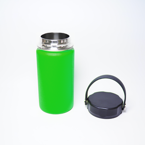 Botella de Agua Aislada de Doble Pared, 12oz, con Logotipo Personalizado, Portátil, para Campamento, Viajes, Deportes, con Asa, a Prueba de Fugas, Libre de BPA - Product Image 5