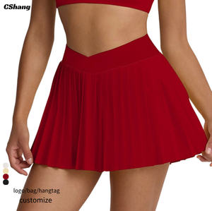 Benutzer definierte Logo Qualität V Taille Active wear Yoga Rock mit inneren Shorts Fitness Golf Skorts Frauen Sport Athletic Tennis Rock - Product Image 1