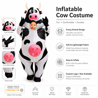 Disfraz inflable de vaca para adultos, adorable, para Halloween, Navidad, fiestas, regalo, cosplay de animales.