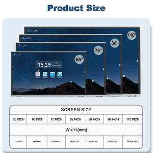 Pantalla Plana Interactiva Inteligente <span class=keywords><strong>Google</strong></span> EDLA de 55 65 75 85 100 110 Pulgadas para Escuelas Modernas, Pizarra Interactiva Inteligente - Product Image 5