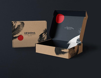 Cajas de Cartón Corrugado para Ropa con Logotipo Personalizado al por Mayor, Embalaje Ecológico y Portátil para Envío Exprés