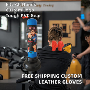Sac de frappe <span class=keywords><strong>gonflable</strong></span> pour enfants, ensemble de jouets de karaté <span class=keywords><strong>avec</strong></span> <span class=keywords><strong>gants</strong></span> de boxe - Product Image 3
