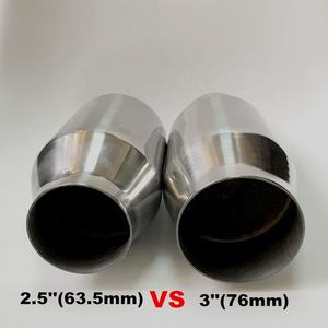 2.5 "/3" <span class=keywords><strong>200</strong></span> <span class=keywords><strong>cellules</strong></span> <span class=keywords><strong>catalyseur</strong></span> métallique à haut débit convertisseur catalytique de course convertisseur catalytique <span class=keywords><strong>Sport</strong></span> haute Performance - Product Image 4