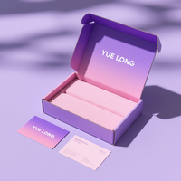 Boîte d'expédition personnalisée en papier kraft ondulé blanc gaufrage parfum perruque abonnement emballage cadeau avec logo inclus