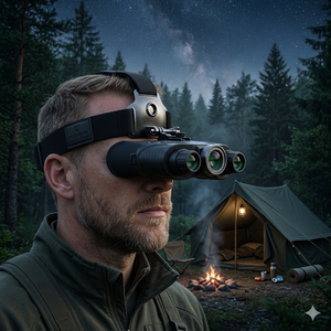 300m Long Range High Quality <b>Night</b> <b>Vision</b> Goggles Head Mount Wifi <b>Camera</b> Binoculars with 640x480 Resolution and 4x Magnification - Product Image 2